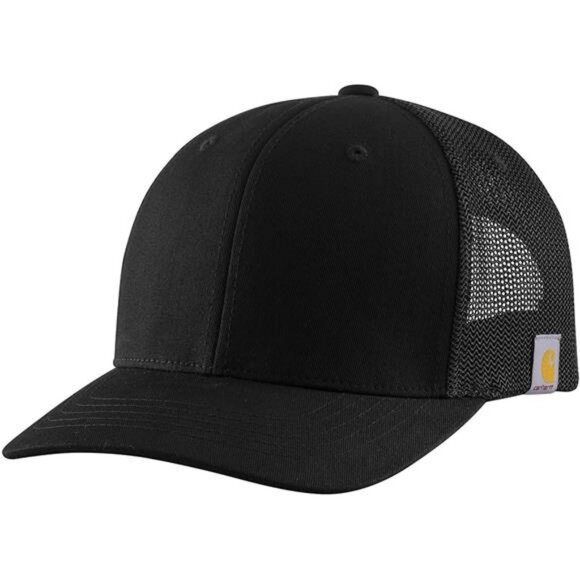 Mens mesh back trucker hat adjustable flexfit twill baseball cap snapback - Picture 1 of 2